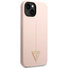 Guess GUHCP14MSLTGP iPhone 14 Plus / 15 Plus 6.7" różowy/pink hardcase Silicone Triangle