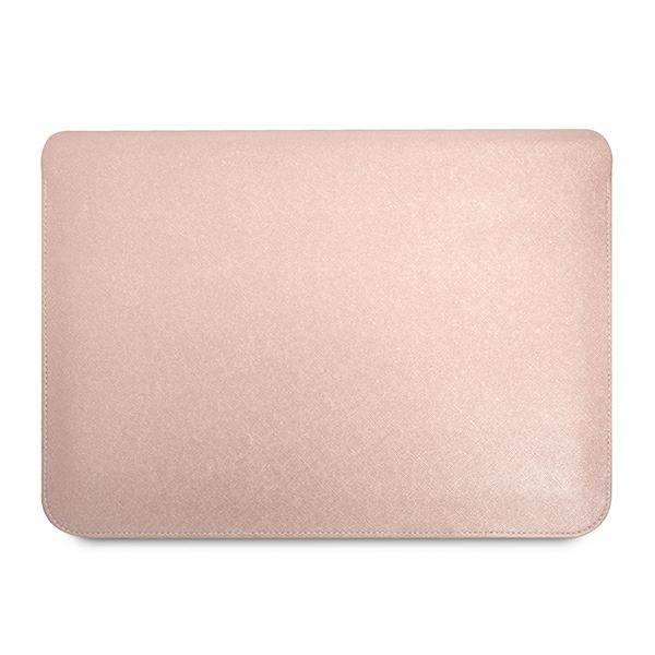 Guess Sleeve GUCS14PSATLP 14" różowy/pink Saffiano Triangle Logo