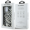 Karl Lagerfeld KLHCP16LHZBPKCCK iPhone 16 Pro 6.3" czarny/black hardcase IML Zebra Pattern & Cord