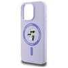 Karl Lagerfeld KLHMP16LSCMKCRHU iPhone 16 Pro fioletowy/purple HC MagSafe Silicone KC Heads Ring