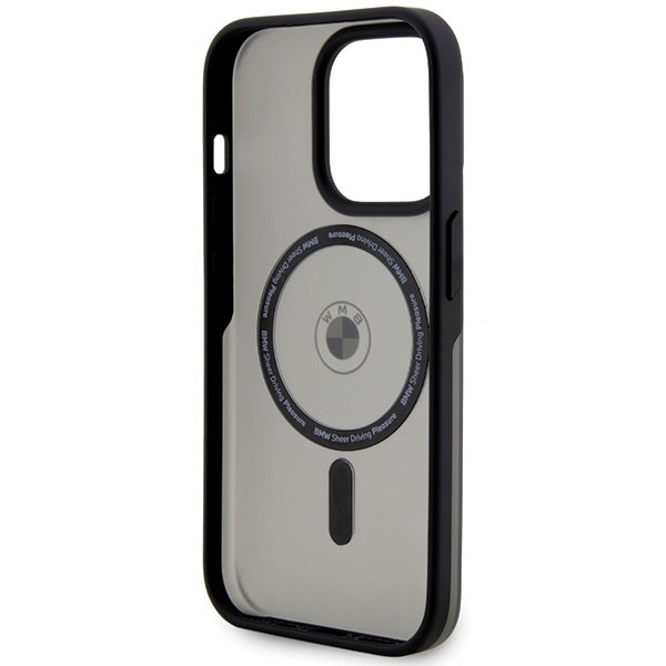 Etui BMW Signature MagSafe na iPhone 14 Pro - czarne
