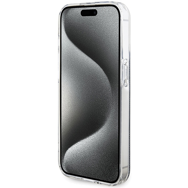 Guess GUHCP15LH4PSEGK iPhone 15 Pro 6.1" czarny/black hardcase IML 4G Gold Stripe