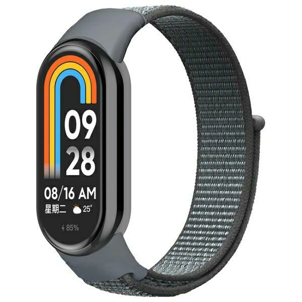Beline pasek Mi Band 9/8 NylonLoop       szary/grey