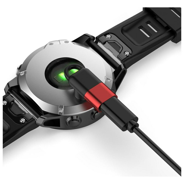 Adapter Lightning Beline do ładowania     zegarków Garmin czerwony