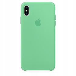 APPLE SILICONE CASE IPHONE XS MAX SPEARMINT OTWARTE OPAKOWANIE