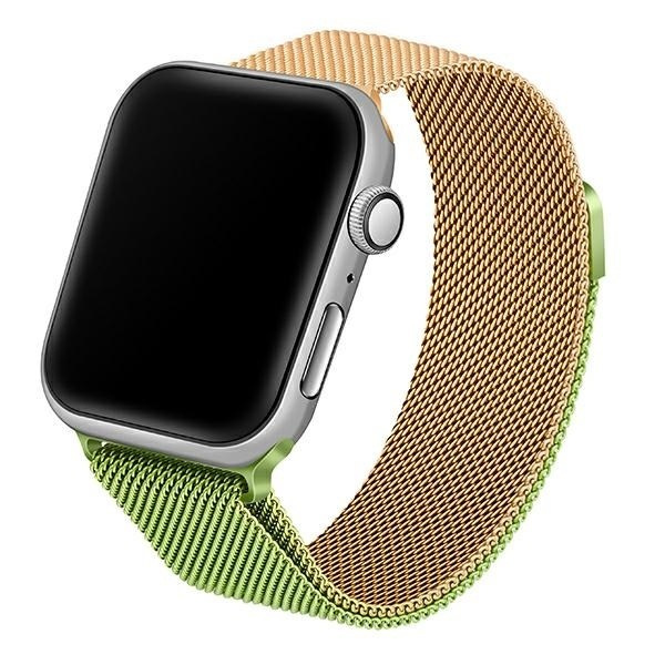 Beline pasek Apple Watch Steel 42/44/45/49mm zielono-złoty green/gold