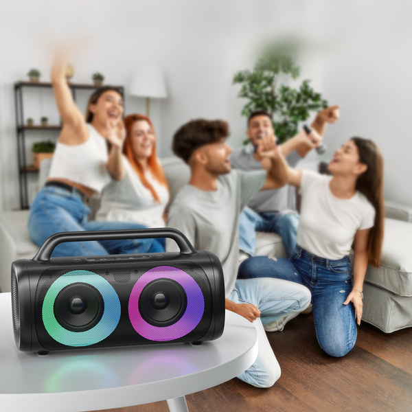 JOYROOM 5.1 WIRELESS BLUETOOTH SPEAKER WITH LED COLOR LIGHTING BLACK (JR-MW02)