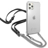 Guess GUHCP12MKC4GSSI iPhone 12/12 Pro6,1" Transparent hardcase 4G Silver Chain