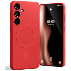 Mercury MagSafe Semi-Silicone Sam S25+ S936 czerwony /red