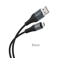 Kabel USB A do Micro USB Hoco 2,4A 1 m X38 czarny
