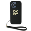 DKNY DKHCP15XPBSWSK iPhone 15 Pro Max6.7" czarny/black hardcase Wrist Strap Stock Logo