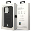 Case BMW BMHMP14L22RPSK iPhone 14 Pro 6.1" black/black Leather Seats Pattern MagSafe