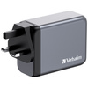 Verbatim Ładowarka sieciowa GaN 200W3xUSB-C/USB-A + Adapter EU/UK/US GNC-200 32204
