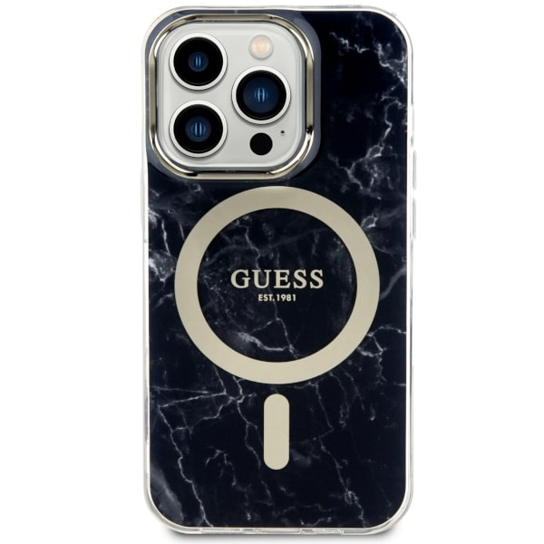 Guess GUHMP14XPCUMAK iPhone 14 Pro Max6.7" czarny/black hardcase Marble MagSafe
