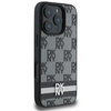 DKNY DKHCP16LPCPTSSK iPhone 16 Pro 6.3" czarny/black hardcase Checkered Pattern & Printed Stripes