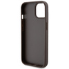 Guess GUHCP15SP4TDSCPW iPhone 15 / 14 /13 6.1" brązowy/brown hardcase Crossbody 4G Metal Logo