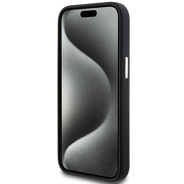 Etui BMW Signature Liquid Silicone MagSafe na iPhone 15 - czarne