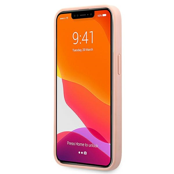 Guess GUHCP13XPSASBPI iPhone 13 Pro Max6,7" różowy/pink hardcase Saffiano Stripe