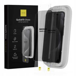 Spacecase Szkło prywatyzujące QuickFit Privacy Glass iPhone 15 Pro Max