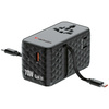 Verbatim Adapter podróżny EU/UK/US GaN   1xUSB-C/1xUSB-A/2xUSB-C PD 70W czarny 30186