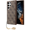 Guess GUHCS23LGF4GBR S23 Ultra S918brązowy/brown hardcase 4G Charms Collection