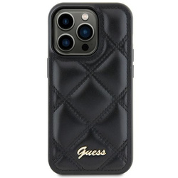 Guess GUHCS23FEPSQSQSK S23 FE S711czarny/black hardcase Quilted Metal Logo