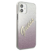 Guess GUHCP12SPCUGLSPI iPhone 12 mini5,4" różowy/pink hardcase Glitter Gradient Script