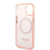 Guess GUHMP14MHTCMP iPhone 14 Plus / 15 Plus 6.7" różowy/pink hard case Gold Outline Translucent MagSafe