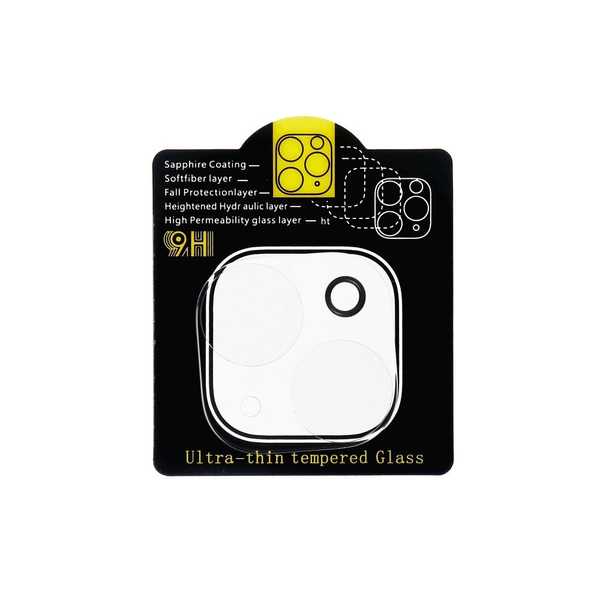 Szkło hartowane 5D Full Glue do aparatu - do iPhone 17 Pro Transparent