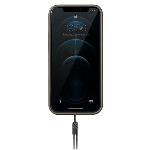 Etui Uniq Heldro na iPhone 12 / iPhone 12 Pro - czarne moro