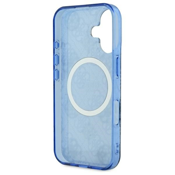 Guess GUHMP16SH4PYEEB iPhone 166.1" niebieski/blue hardcase IML Peony On 4G Background MagSafe