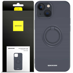 Spacecase Etui Silicone Ring iPhone 13 Mini black