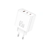 FONENG ładowarka sieciowa Gan50-EU GaN PD 65W 2xUSB-C + 1xUSB QC3.0 Biały