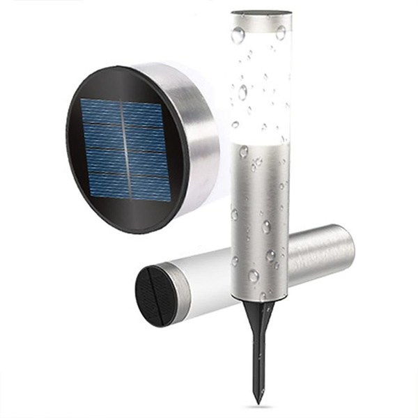 GARDEN SOLAR LAMP FDTWLV OUTDOOR SOLAR LAMP 56CM INOX