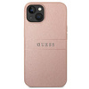 Guess GUHCP14MPSASBPI iPhone 14 Plus / 15 Plus 6.7" różowy/pink Saffiano Strap