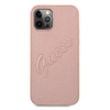 Guess GUHCP12LRSAVSRG iPhone 12 Pro Max6,7" różowy/pink hardcase Saffiano Vintage Script