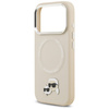 Etui Karl Lagerfeld Karl & Choupette     Pins MagSafe do iPhone 17 Pro Max beżowy