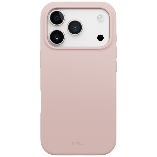 Etui UNIQ Lino do iPhone 17 Pro Magclick Charging różowy