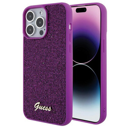 GUESS GUHCP15XPMSDGSF IPHONE 15 PRO MAX 6.7 "FUKSJA/FUSCHIA HARDCASE DISCO METAL SCRIPT