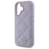 Guess GUHCP16SPSQSQSU iPhone 16 6.1" jasnofioletowy/light purple hardcase Quiled Metal Logo