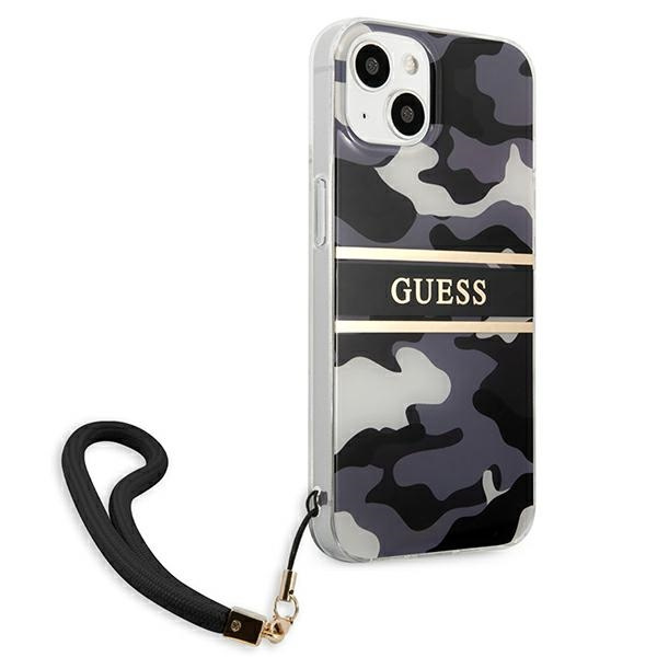 Guess GUHCP13MKCABBK iPhone 13 / 14 / 156.1" czarny/black hardcase Camo Strap Collection