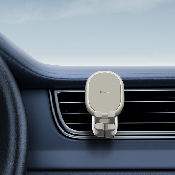 BASEUS STABLE GRAVITATIONAL CAR MOUNT (AIR OUTLET VERSION) CREAMY-WHITE