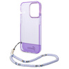 Guess GUHCP14XHGCOHU iPhone 14 Pro Max6,7" fioletowy/purple hardcase Translucent Pearl Strap