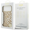 Etui Guess Leopard Glitter MagSafe do iPhone 17 Pro Max brązowy