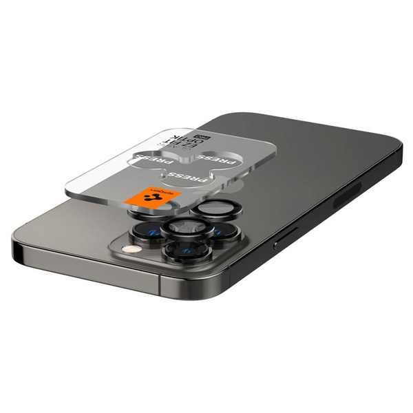 Osłona aparatu Spigen Glas.tR EZ Fit Optik Camera Protector na iPhone 14 Pro / Pro Max / 15 Pro / Pro Max / 16 Pro / Pro Max - czarna 2 szt.