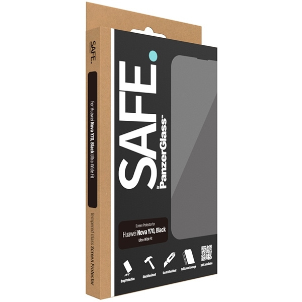 SAFE by PanzerGlass Huawei Nova Y70 / Y70 Plus / Y71 Screen Protector Glass czarny/black SAFE95172