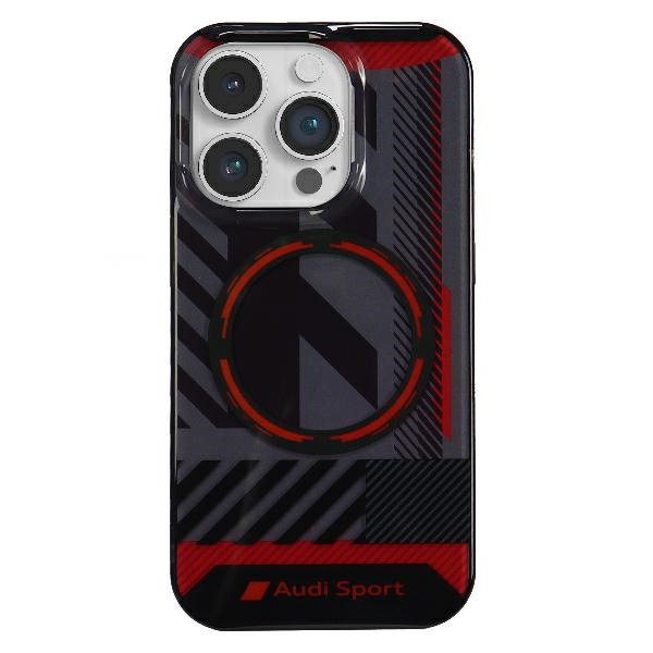 Audi IML Sport MagSafe Case iPhone 14  Pro 6.1" czarny/black hardcase AU-IMLMIP14P-RSQ/D2-BK