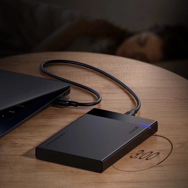 Ugreen adapter obudowa kieszeń na dysk SATA 2.5'' 6TB USB-C 3.0 czarny (US221)