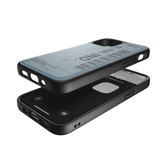 DIESEL MOULDED CASE DENIM FW20 IPHONE 12 MINI BLACK/BLUE