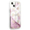 Guess GUHCP13SLGPEPI iPhone 13 mini 5,4"różowy/pink hardcase Peony Liquid Glitter